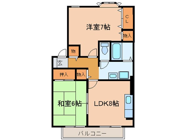 カムールヨシカワの物件間取画像